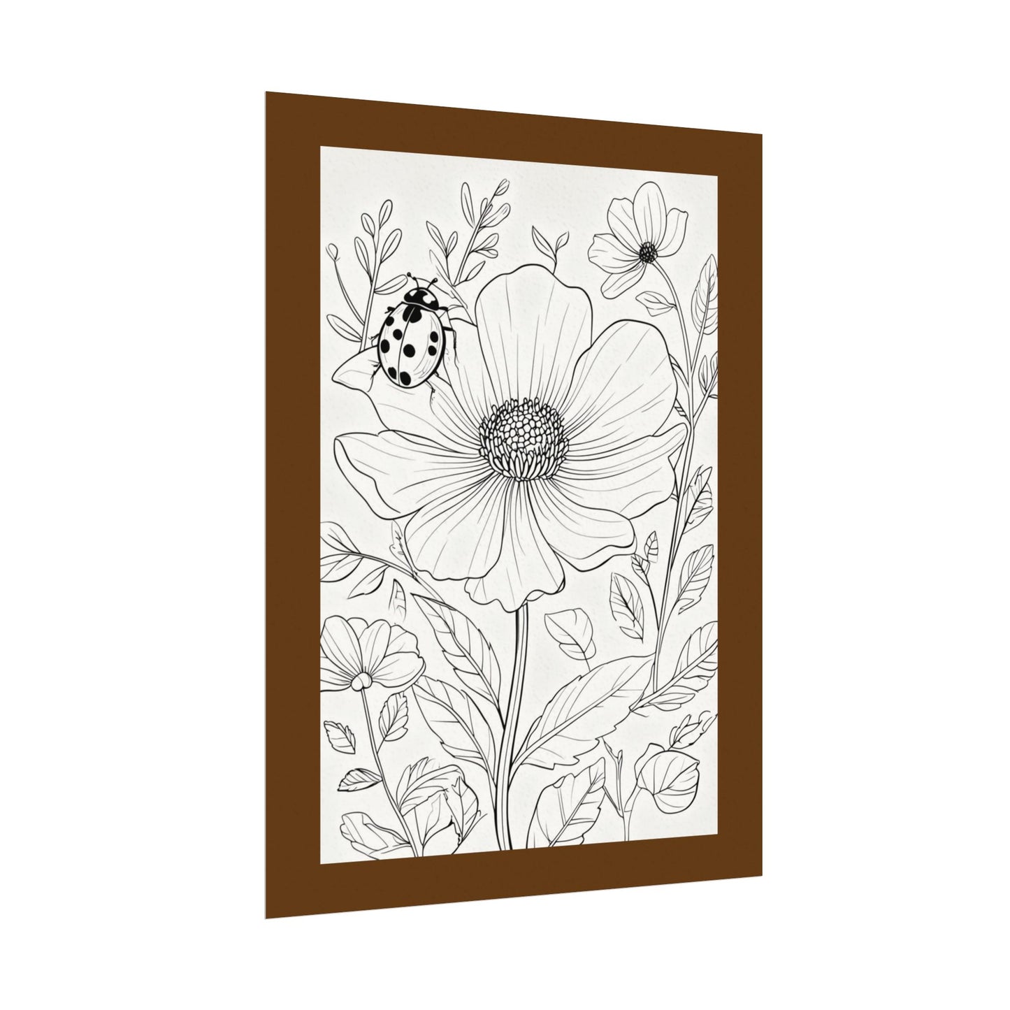 COLOR IT YOURSELF  Line Art Poster — Textured Matte Print