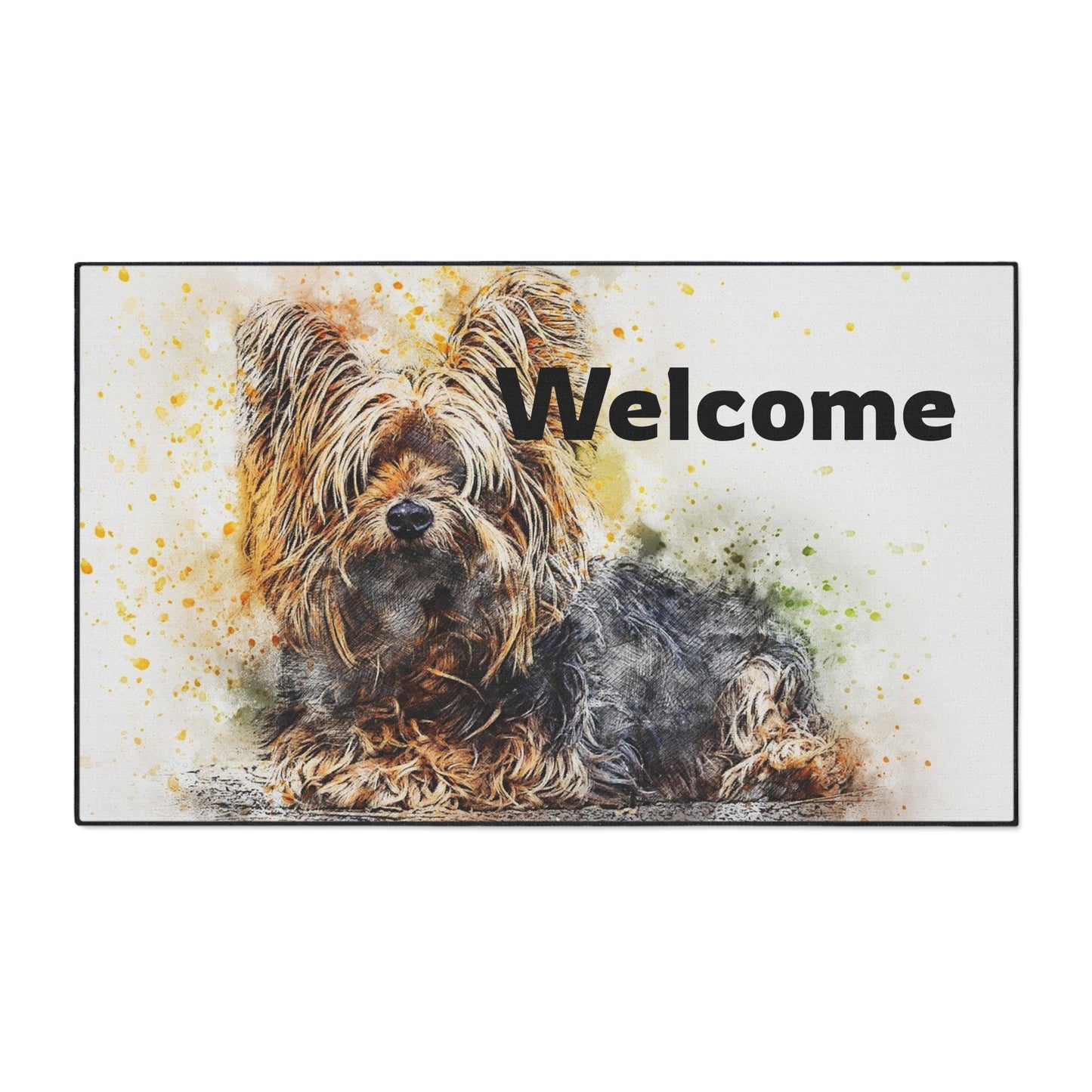 Yorkshire Terrier Welcome Floor Mat — Heavy Duty Non-Slip Doormat