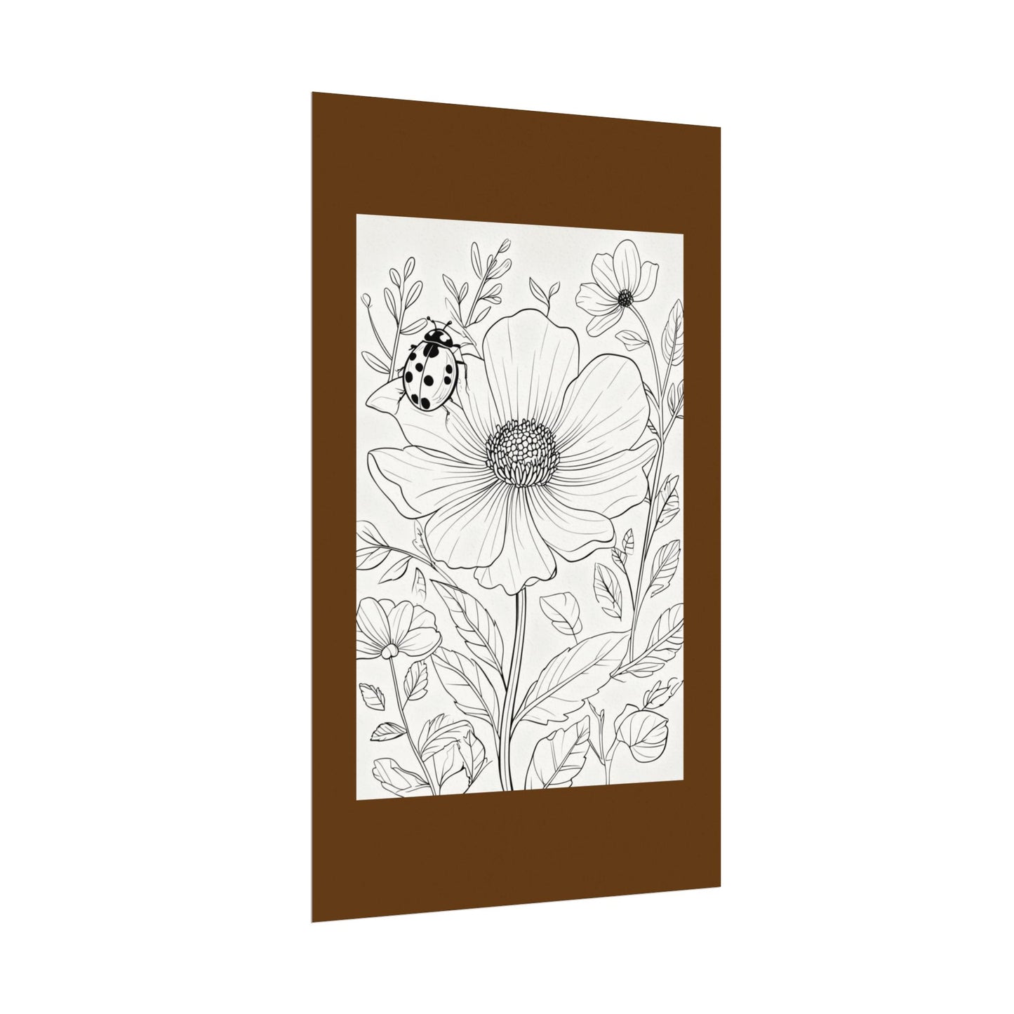 COLOR IT YOURSELF  Line Art Poster — Textured Matte Print