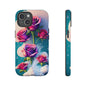 Floral Dream Tough Phone Case — Rose Bouquet Clouds Design