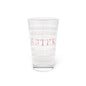 Easter Pint Glass, Colorful Holiday Drinkware 16 oz