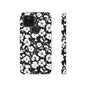 Floral Noir Tough Phone Case — Black & White Flower Protective Cover