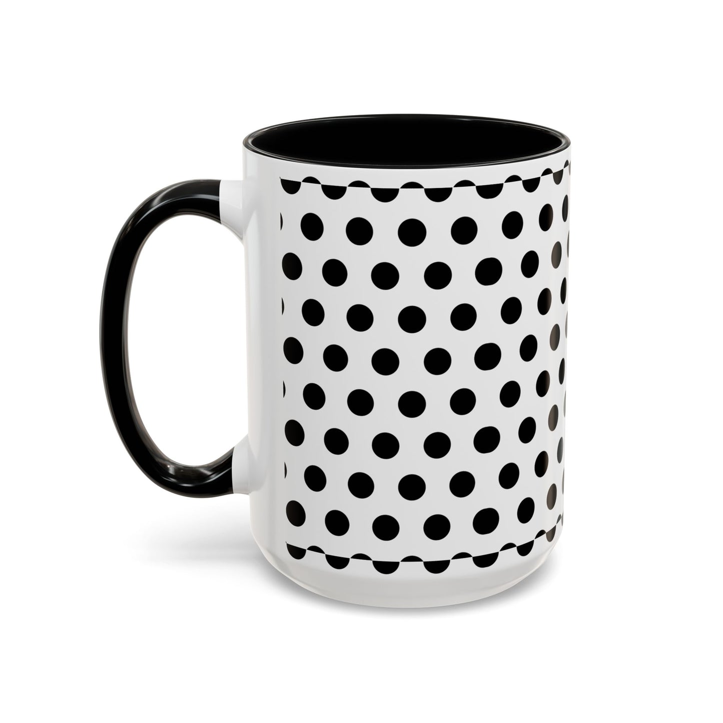 Elegant Polka Dot Mug - Stylish Coffee Cup for Home, Office, Gift for Birthdays, Anniversaries, Holidays, Unique Drinkware