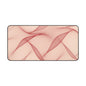 Blush Wave Desk Mat — Elegant Pink Abstract Mouse Pad for Office & Home