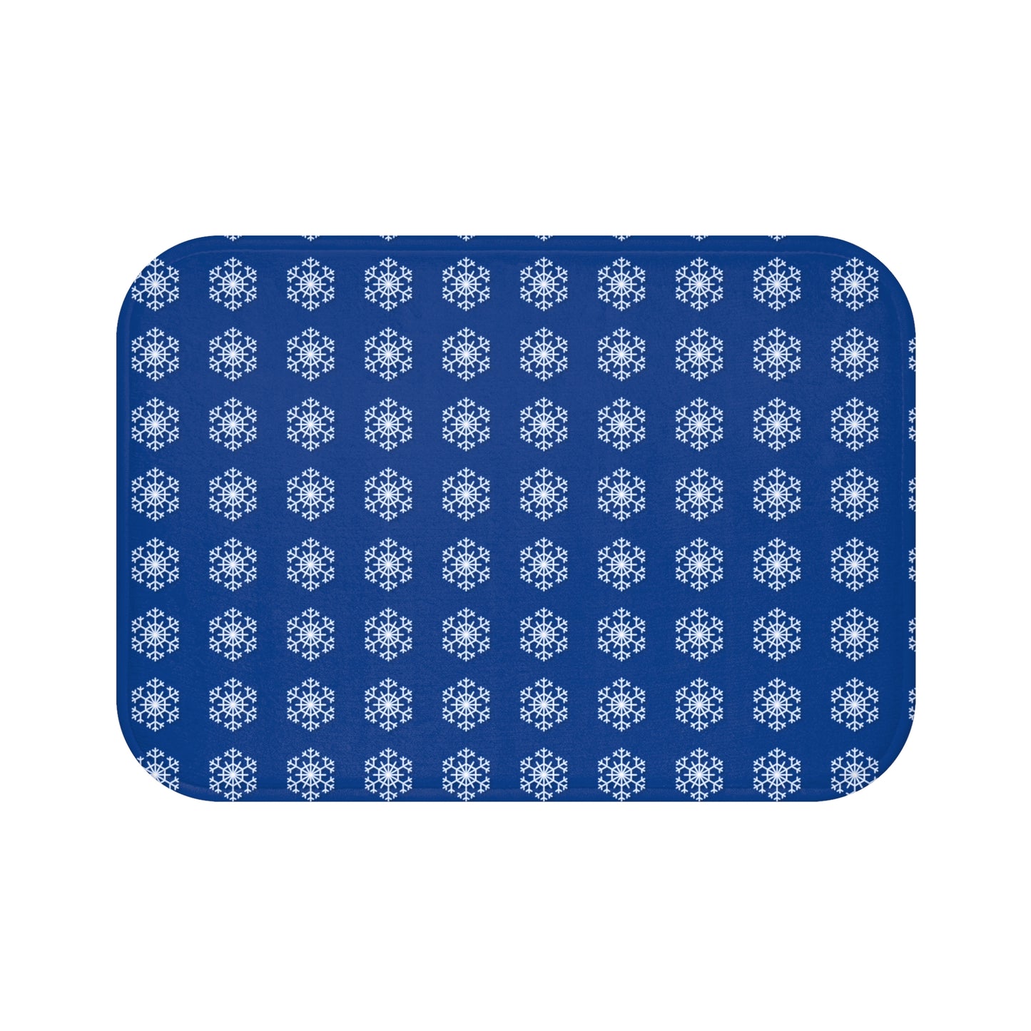 Snowflake Bath Mat - Cozy Bathroom Decor, Winter Theme Mat, Holiday Gift, Non-Slip Rug, Contemporary Style Accent