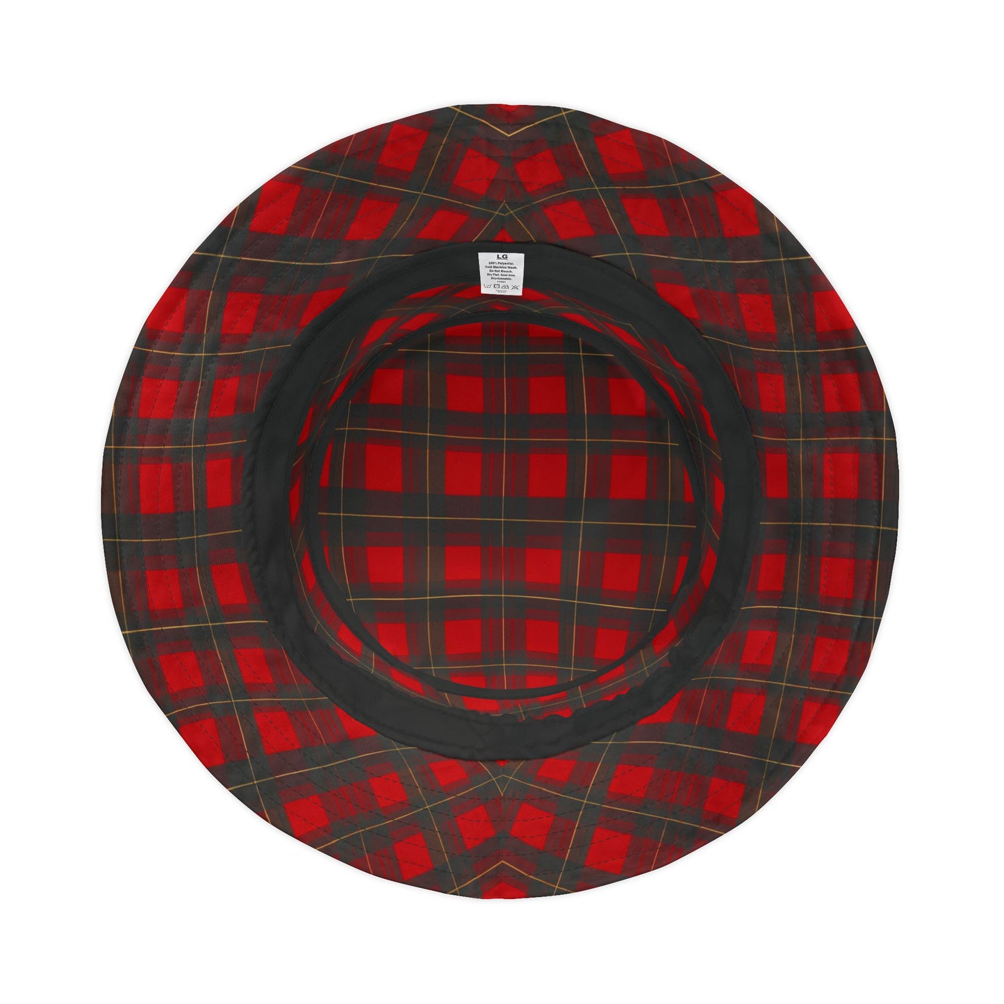 Red Plaid Bucket Hat - Classic Lumberjack Check