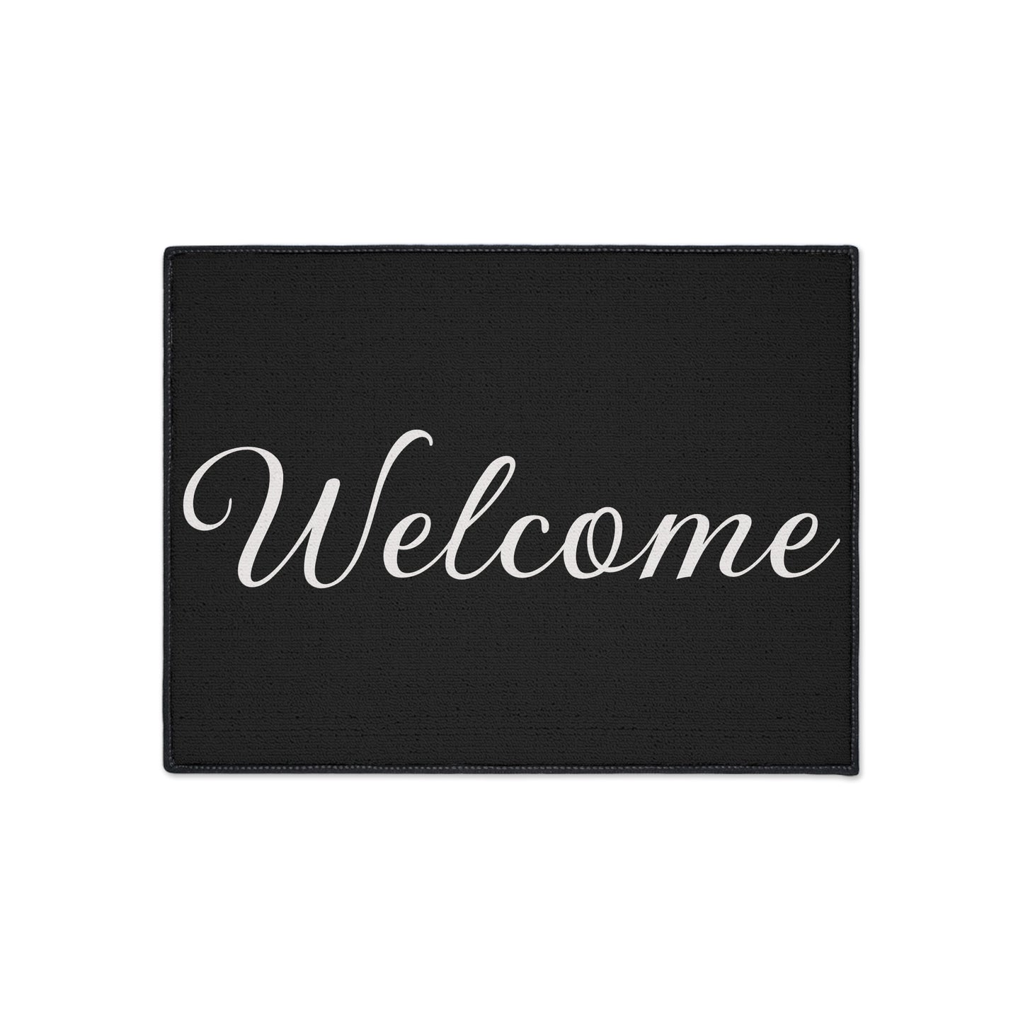 Welcome Heavy Duty Floor Mat — Durable Outdoor/Indoor Doormat with Elegant Script