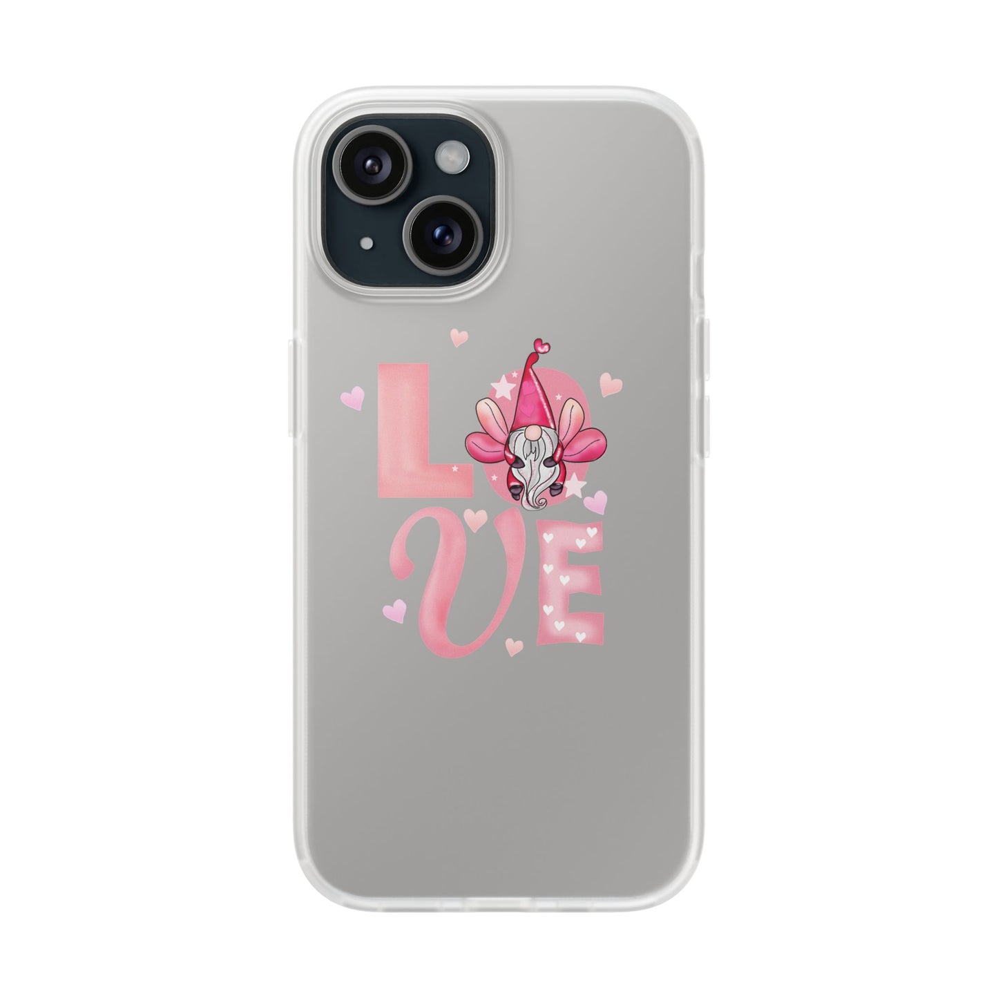 Love Gnome Phone Case — Cute Pink Valentine Flexi Case