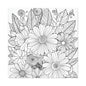 COLOR IT YOURSELF Floral Doodle Canvas Art — Black & White Bouquet Stretched Canvas
