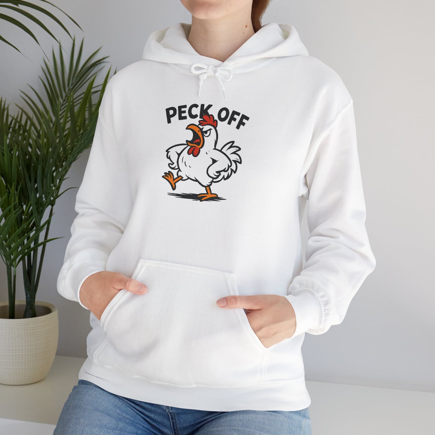 Peck Off Chicken Hoodie – Funny Graphic Poultry Sweatshirt