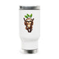 Sloth Travel Mug — Cute 14oz Stainless Steel Coffee Tumbler with Handle