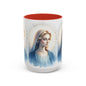 Serene Virgin Mary Accent Coffee Mug