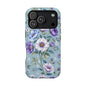 Floral Purple Peony Phone Case — Magnetic Impact‑Resistant Protective Cover