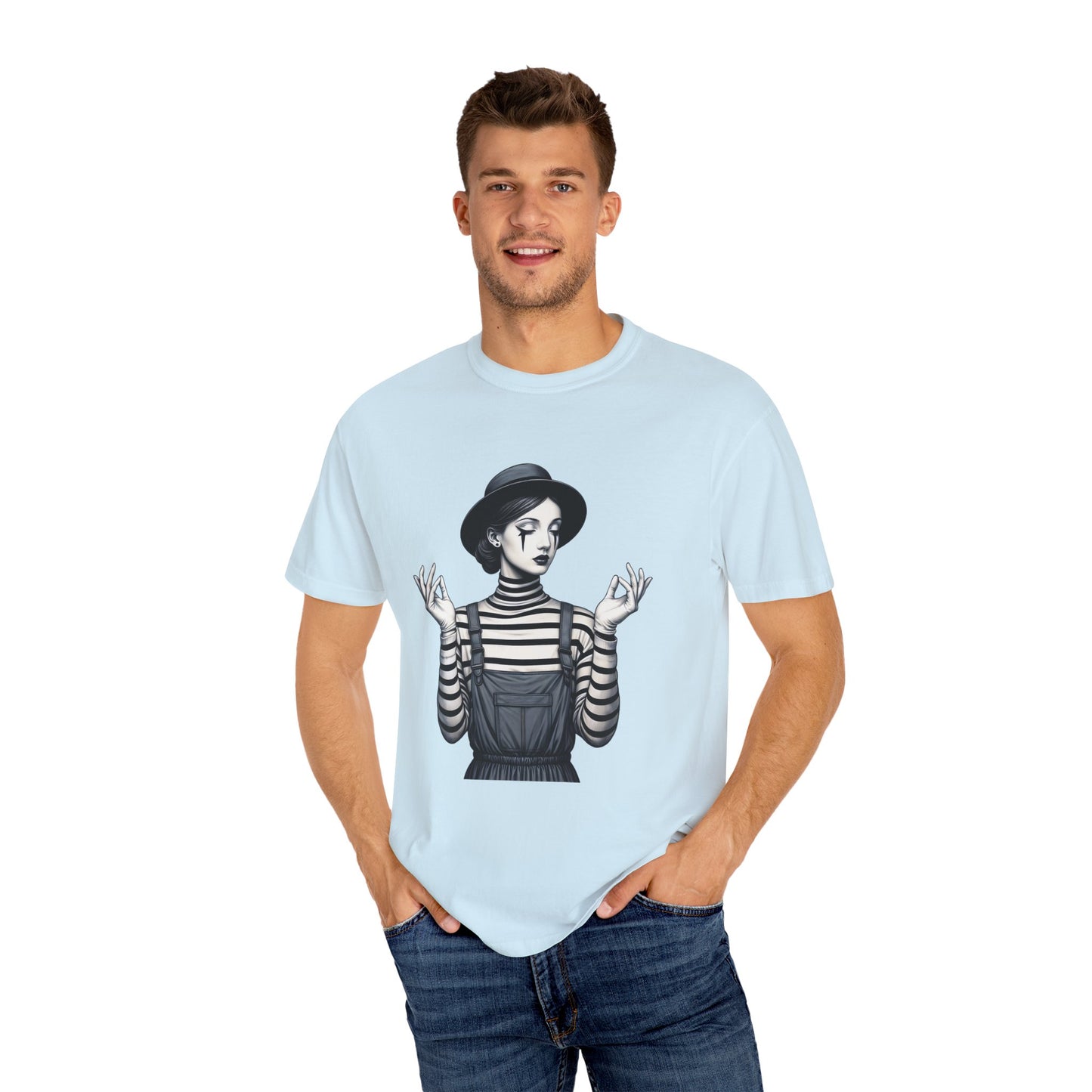 Gothic Striped Graphic Unisex T-Shirt, Edgy Casual Wear