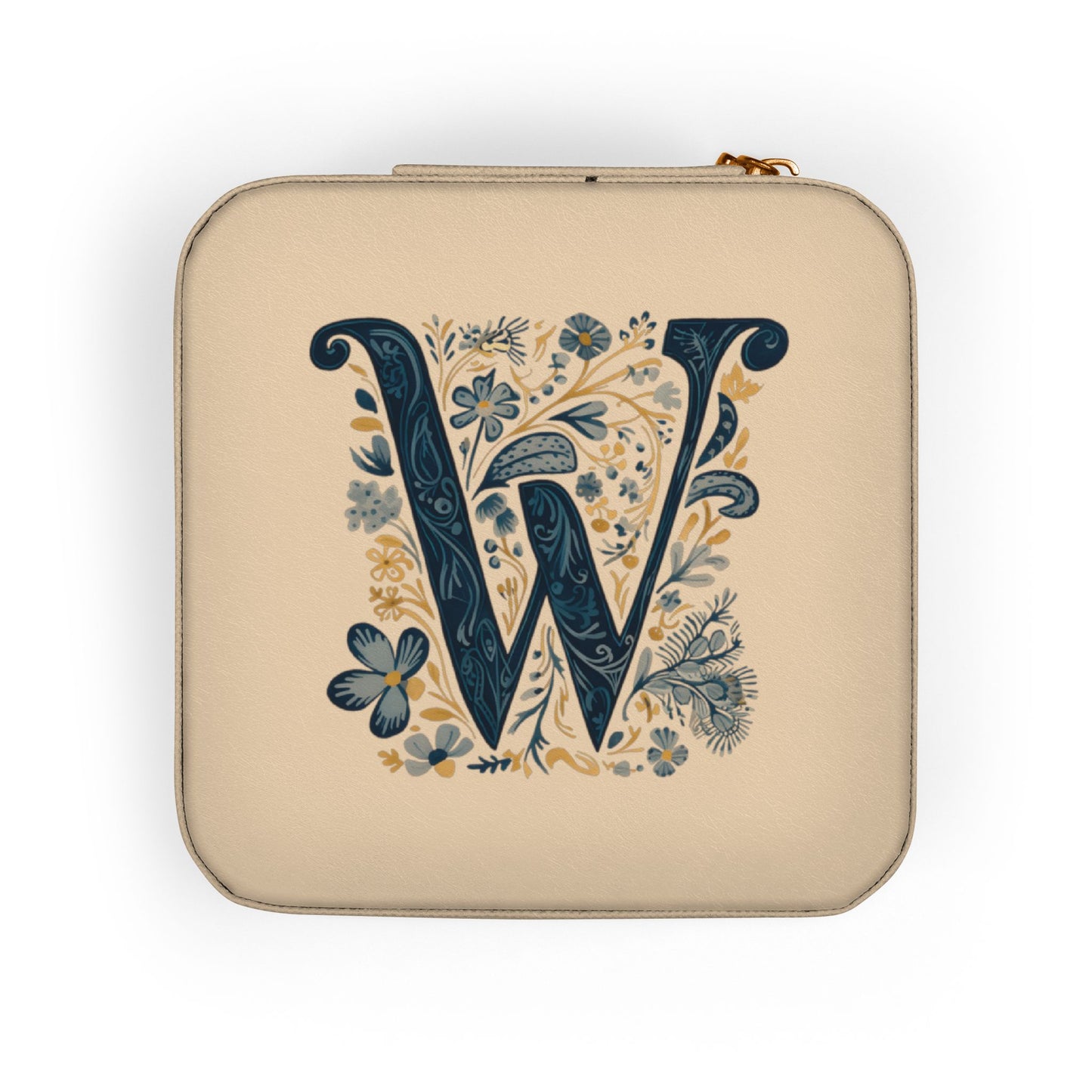 Personalized Monogram Jewelry Travel Case – Compact Pink W Organizer Box