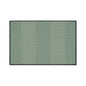 Green Geometric Heavy Duty Floor Mat — Durable Non-Slip Entry Rug