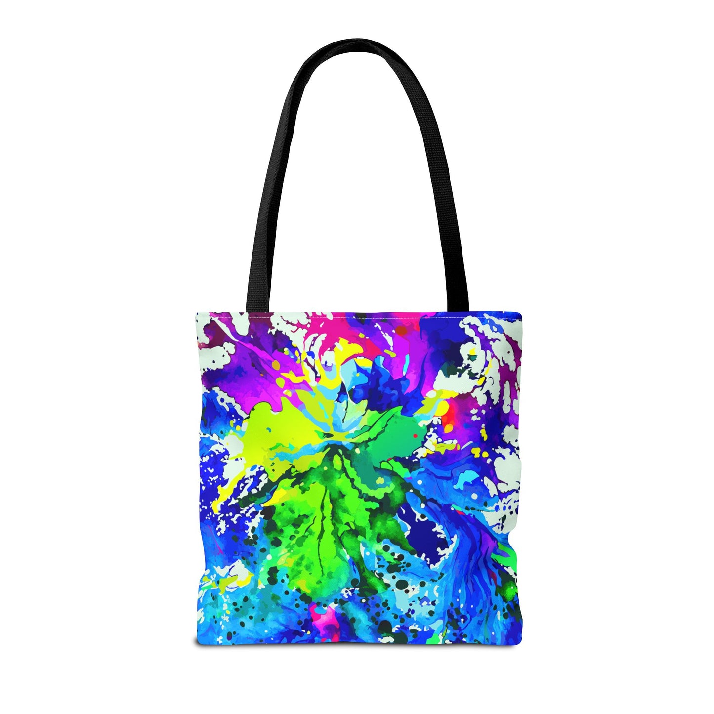 Vibrant Abstract Tote Bag Colorful Shopping Bag, Beach Tote