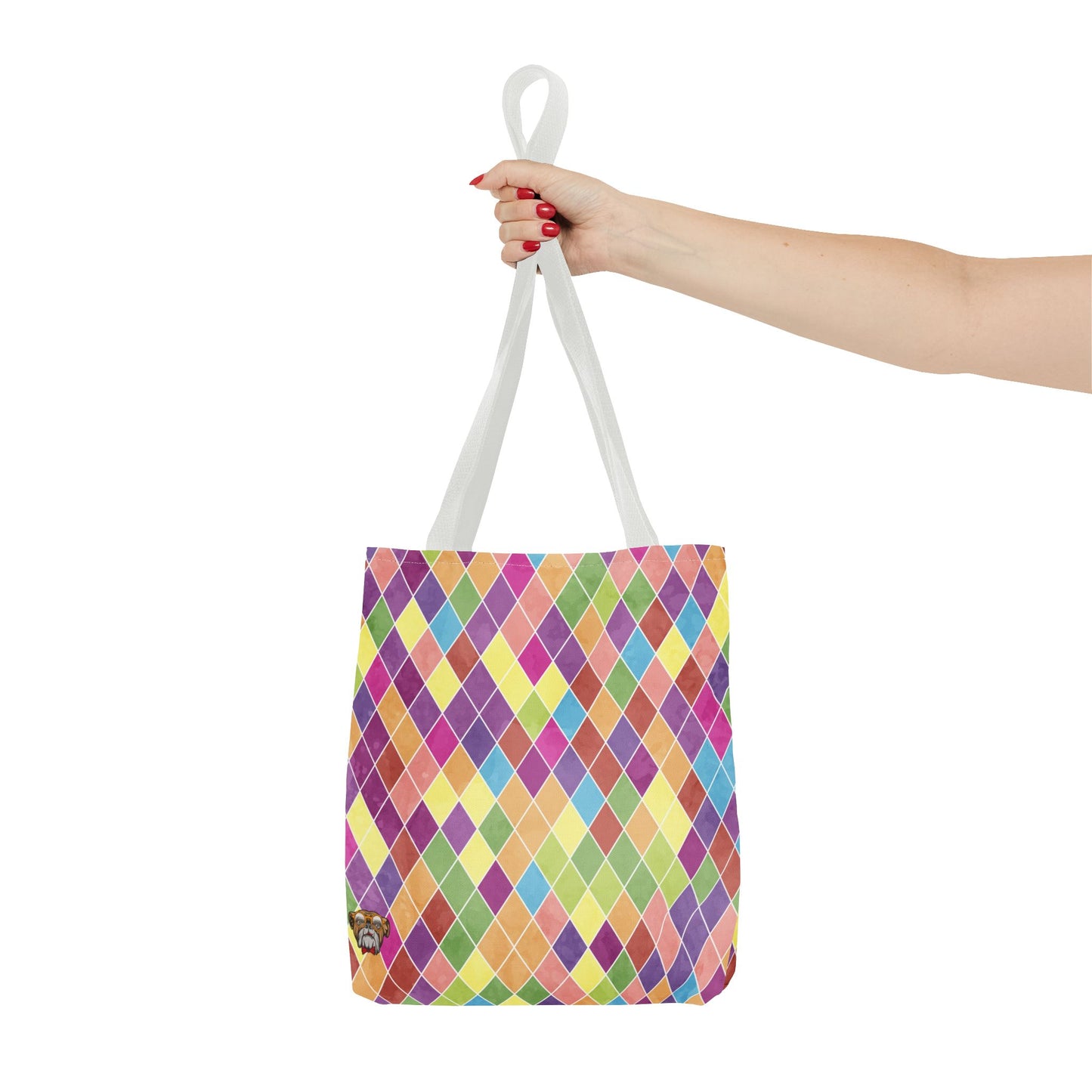 Colorful Geometric Tote Bag, Funky Shoulder Bag, Eco-Friendly Shopping Tote, Stylish Beach Bag, Art-Inspired Everyday Bag