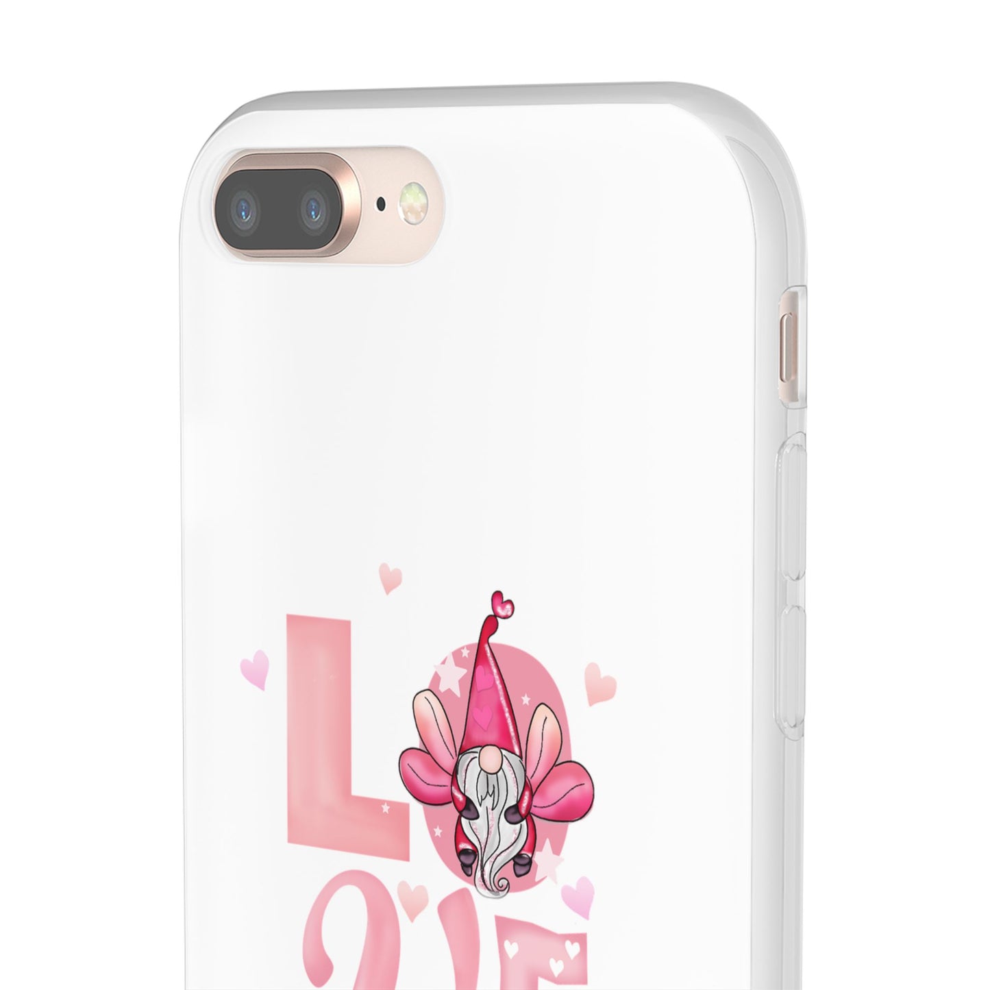 Love Gnome Phone Case — Cute Pink Valentine Flexi Case