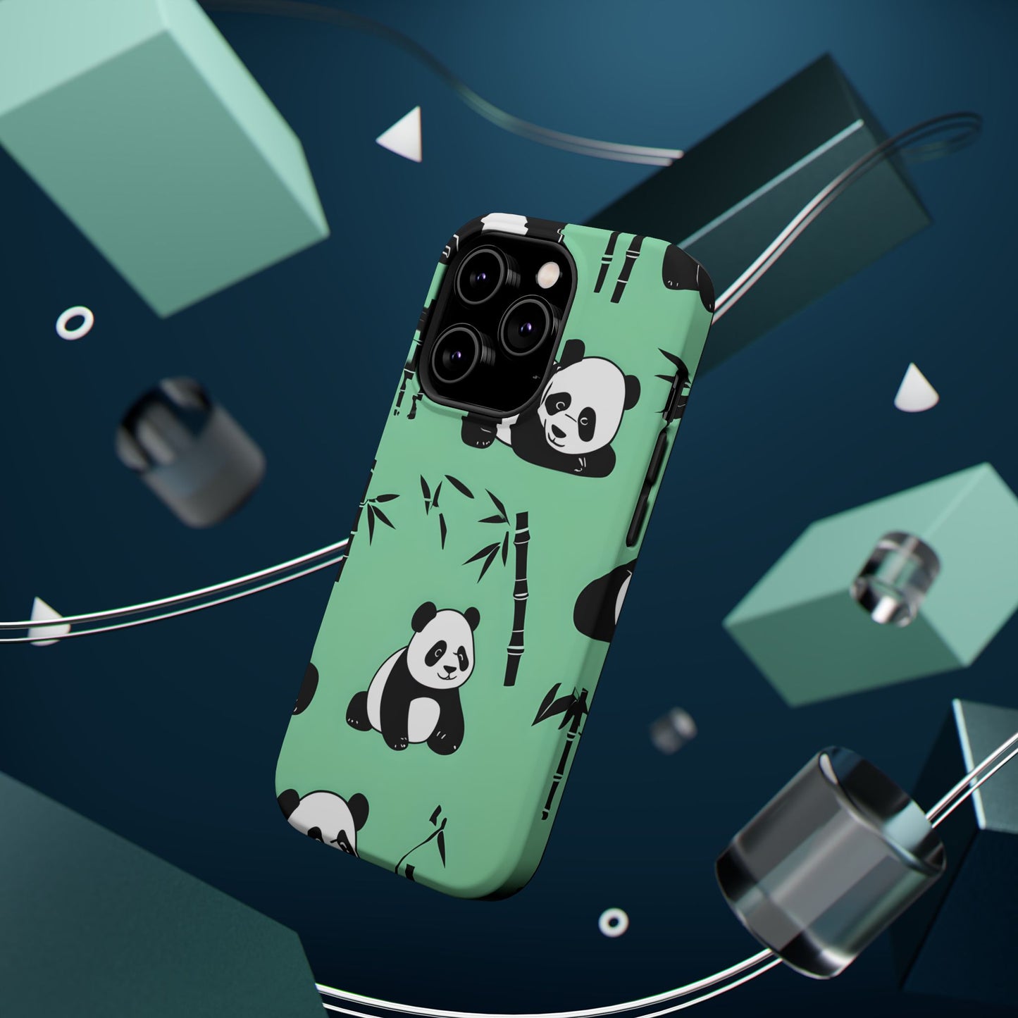 Panda Bamboo Magnetic Impact-Resistant Phone Case