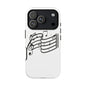Musical Notes Phone Case — Black Treble Clef Music Staff Tough Case