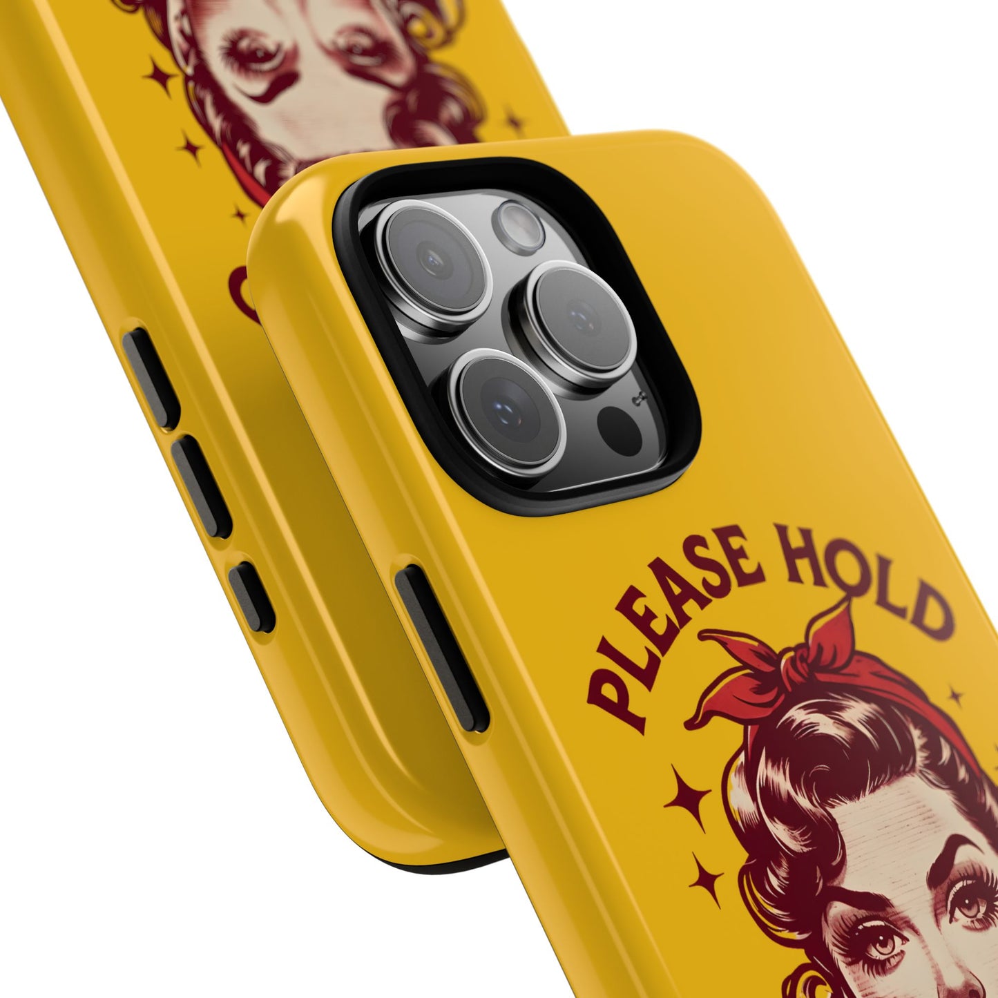 Phone Case - "Please Hold, Sarcasm Loading" Retro Pin-Up Tough Case
