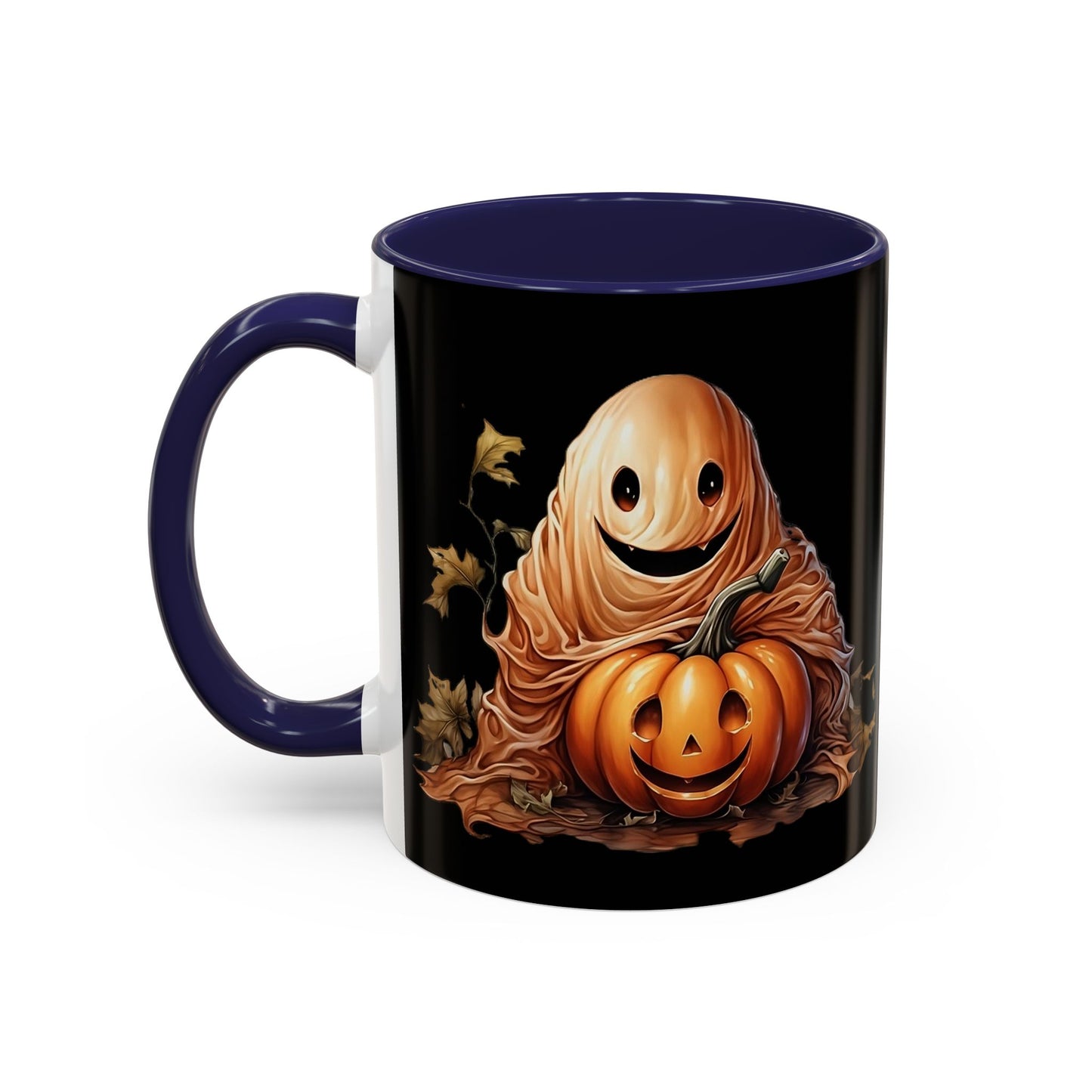 Halloween Ghost Pumpkin Coffee Mug, Spooky Drinkware, Fall Decor, Halloween Gift, Pumpkin Spice Lover's Mug