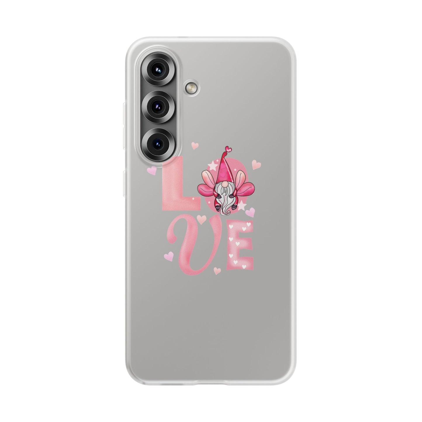 Love Gnome Phone Case — Cute Pink Valentine Flexi Case