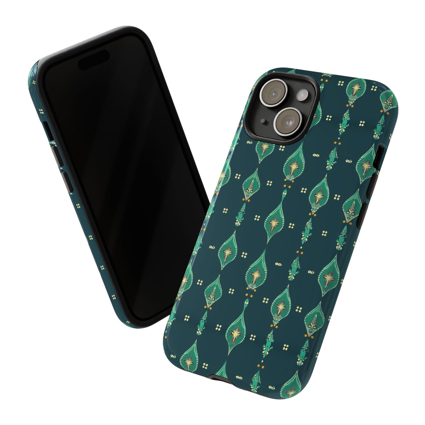 Emerald Boho Teardrop Phone Case