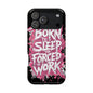 Phone Case — "Born to Sleep, Forced to Work" Impact-Resistant Magnetic Case