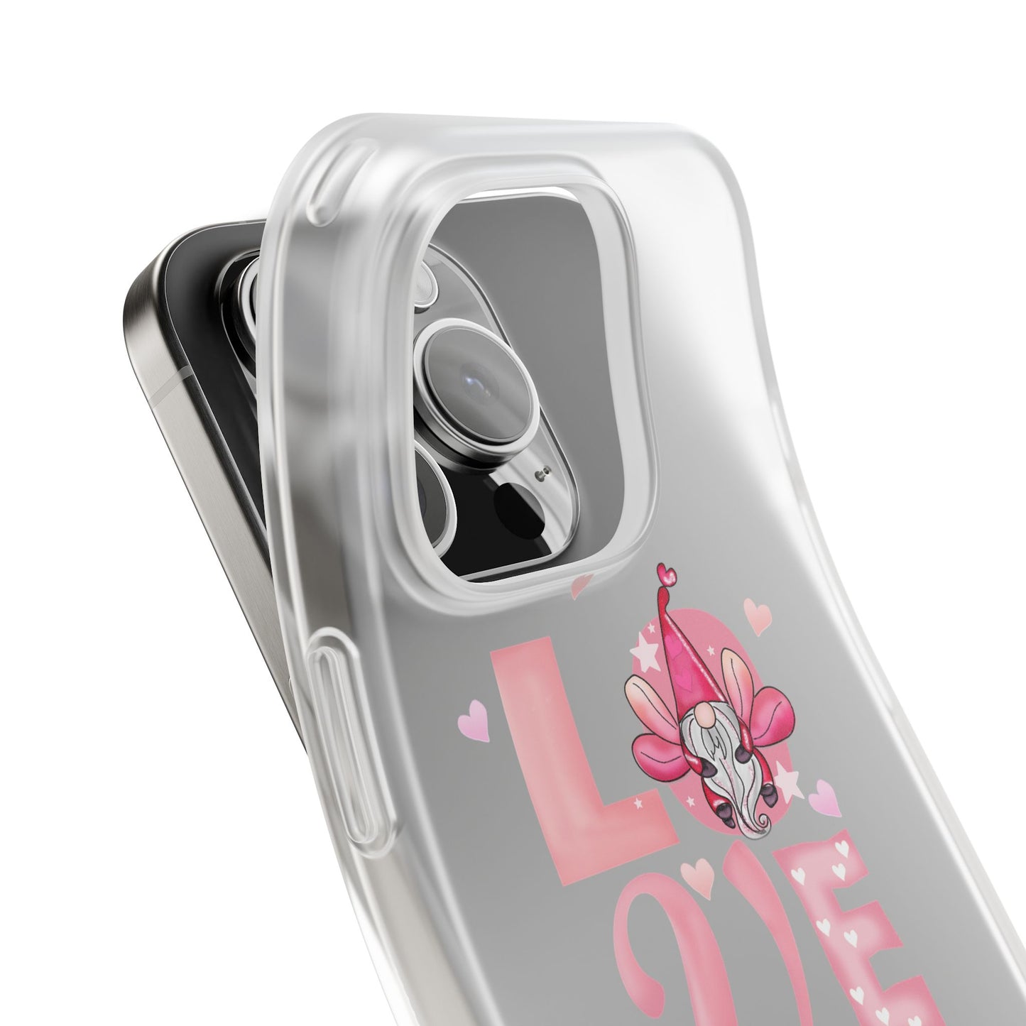Love Gnome Phone Case — Cute Pink Valentine Flexi Case