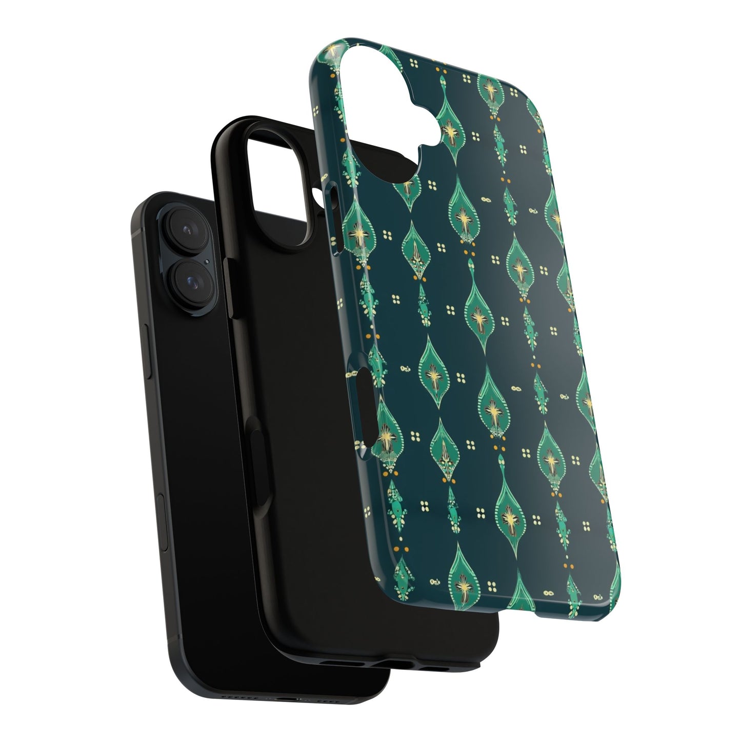 Emerald Boho Teardrop Phone Case