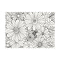 COLOR IT YOURSELF Floral Line Art Poster — Textured Matte Print