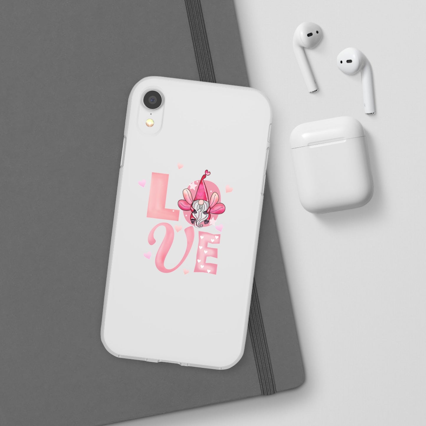 Love Gnome Phone Case — Cute Pink Valentine Flexi Case