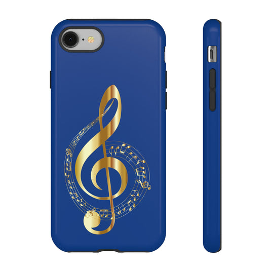 Tough Cases Blue and Gold Musical Note