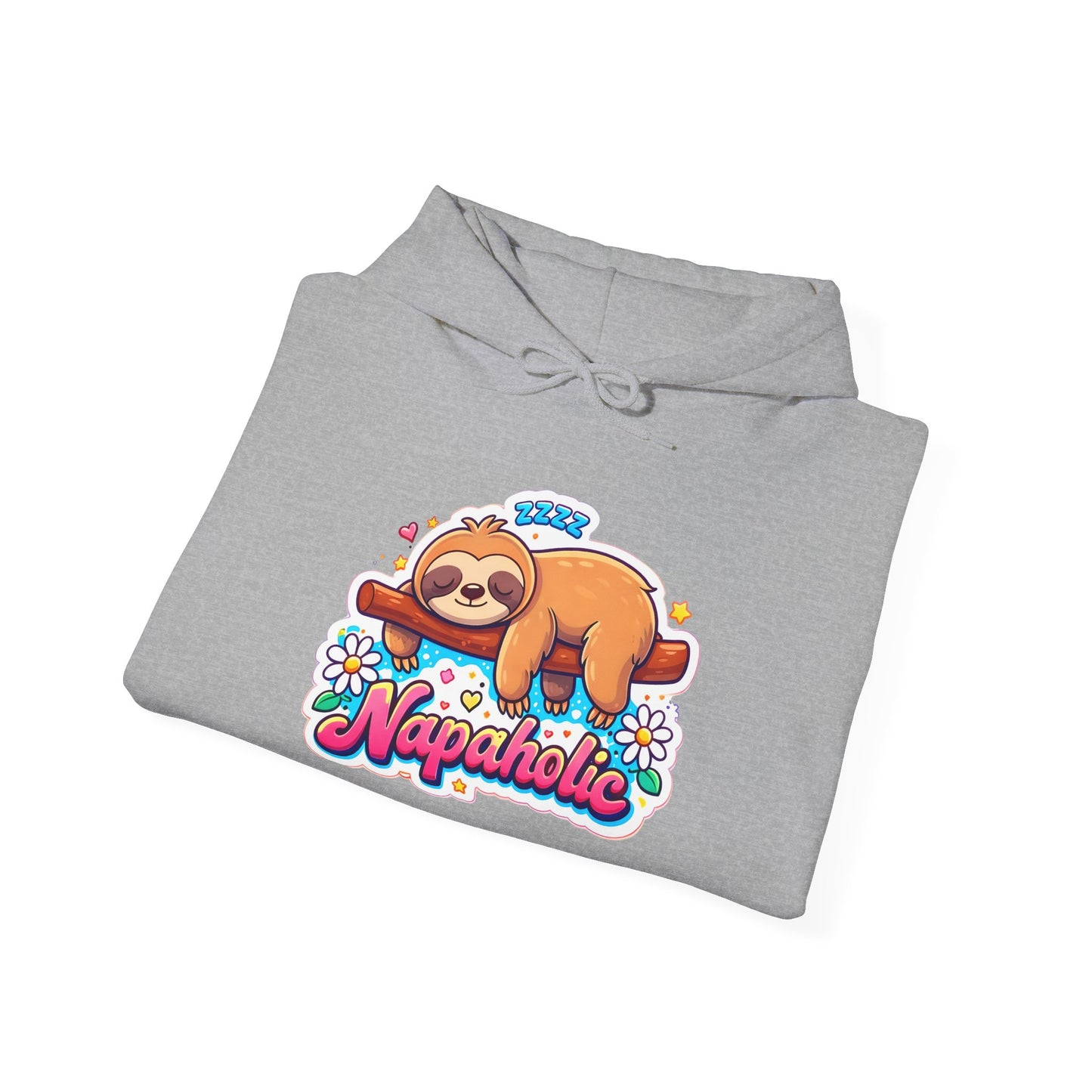 Napaholic Sloth Hoodie — Cute Sleepy Sloth Graphic Sweatshirt