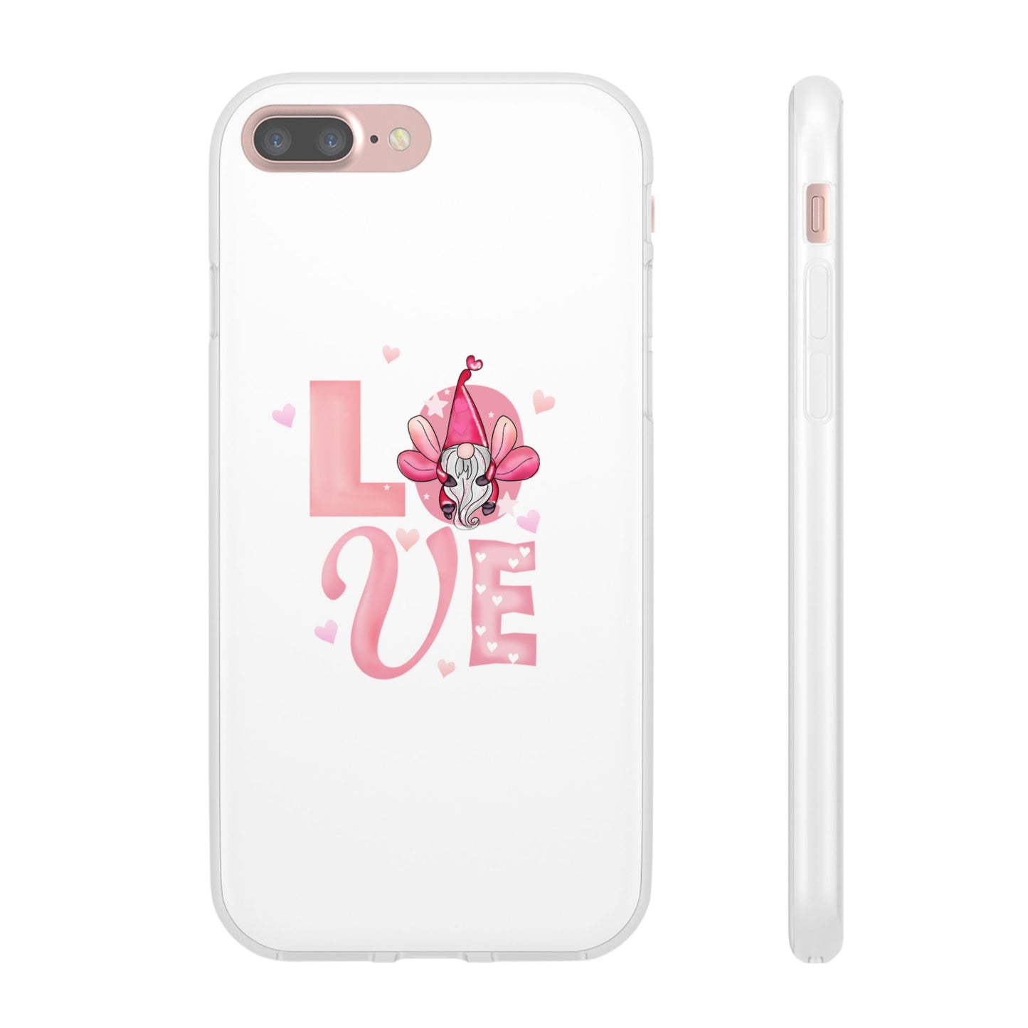 Love Gnome Phone Case — Cute Pink Valentine Flexi Case