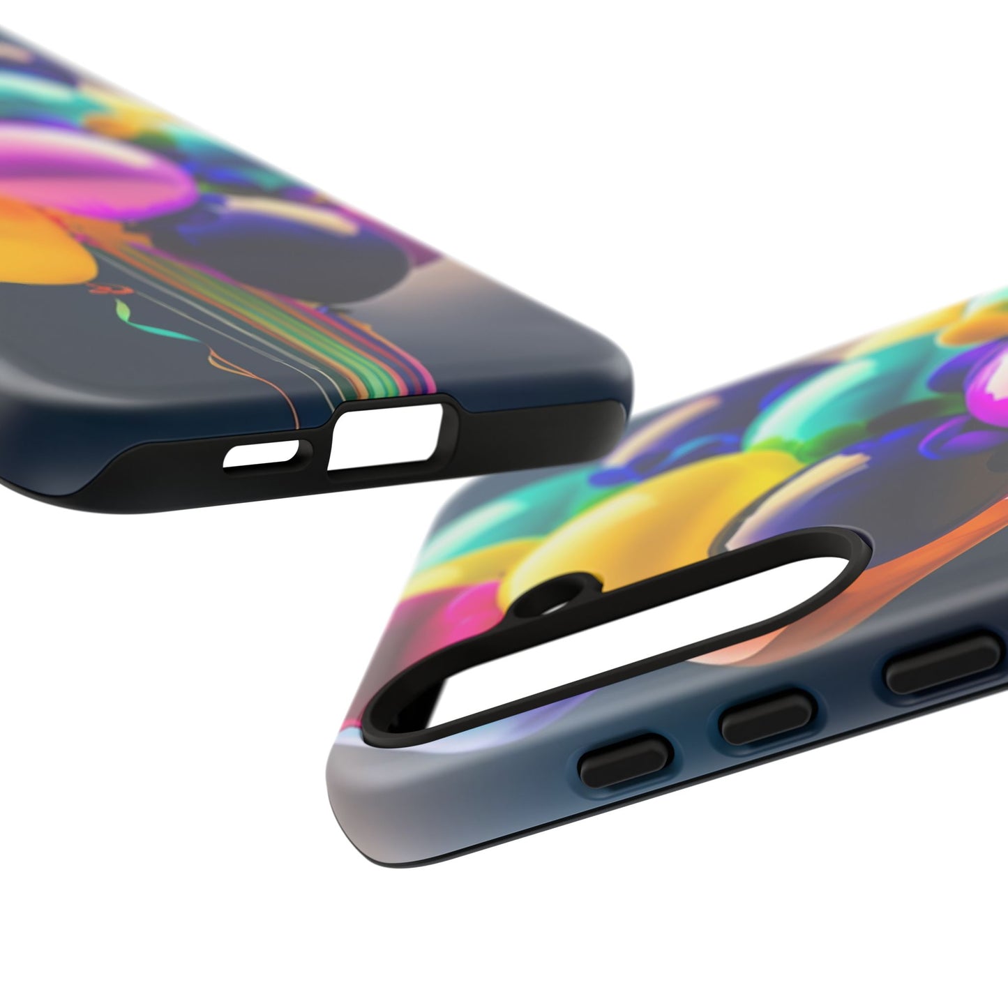 Colorful Balloon Tough Phone Case — Vibrant Party Balloons Protective Cover