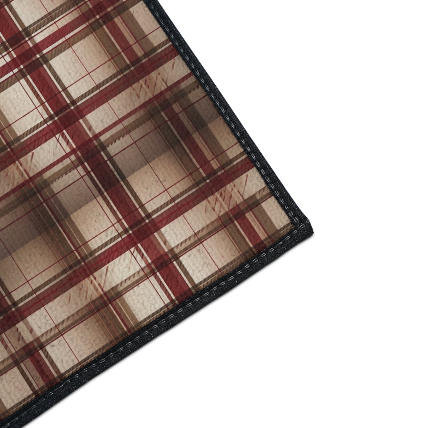 Plaid Floor Mat — Heavy-Duty Non-Slip Rug for Entryway, Kitchen & Mudroom