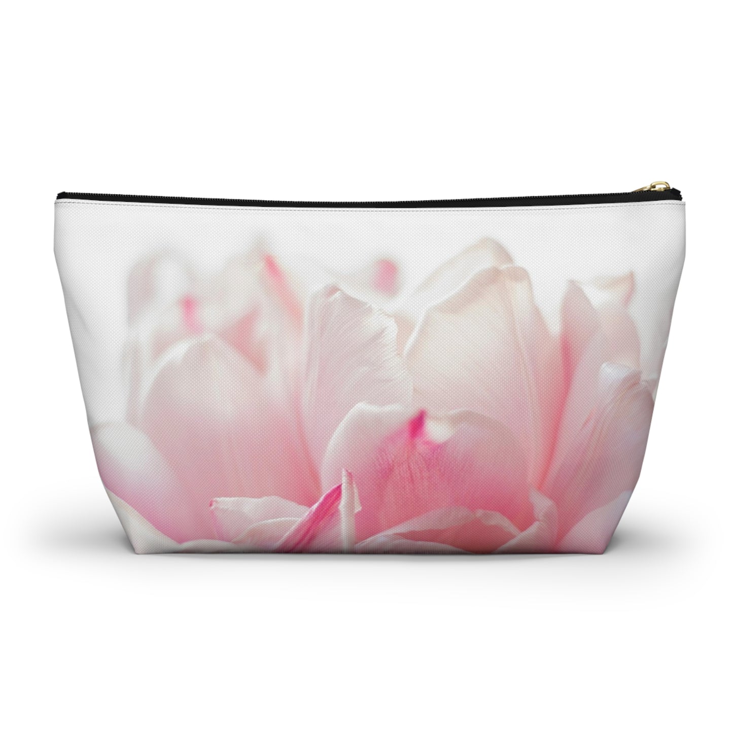 Floral Pink Tulip Accessory Pouch