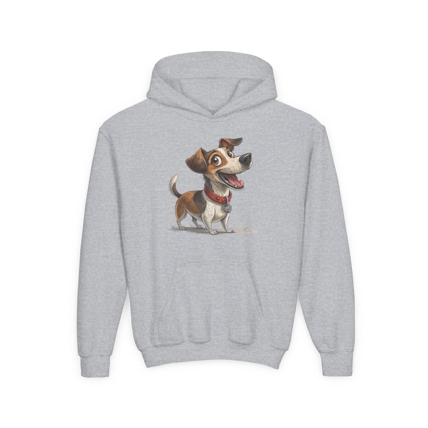 Kids Dog Hoodie – Cute Cartoon Jack Russell Puppy Sweatshirt (Custom Name Option)