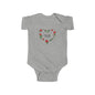 Infant Bodysuit - 'Mom Like Your Dad' Rose Heart Baby Onesie