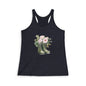 Floral Combat Boots Tank — Women's Garden Boots Racerback Tank Top