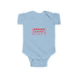 Infant Bodysuit — Red Heart Pattern Baby Onesie (Valentine’s Day)