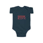 Infant Bodysuit — Red Heart Pattern Baby Onesie (Valentine’s Day)