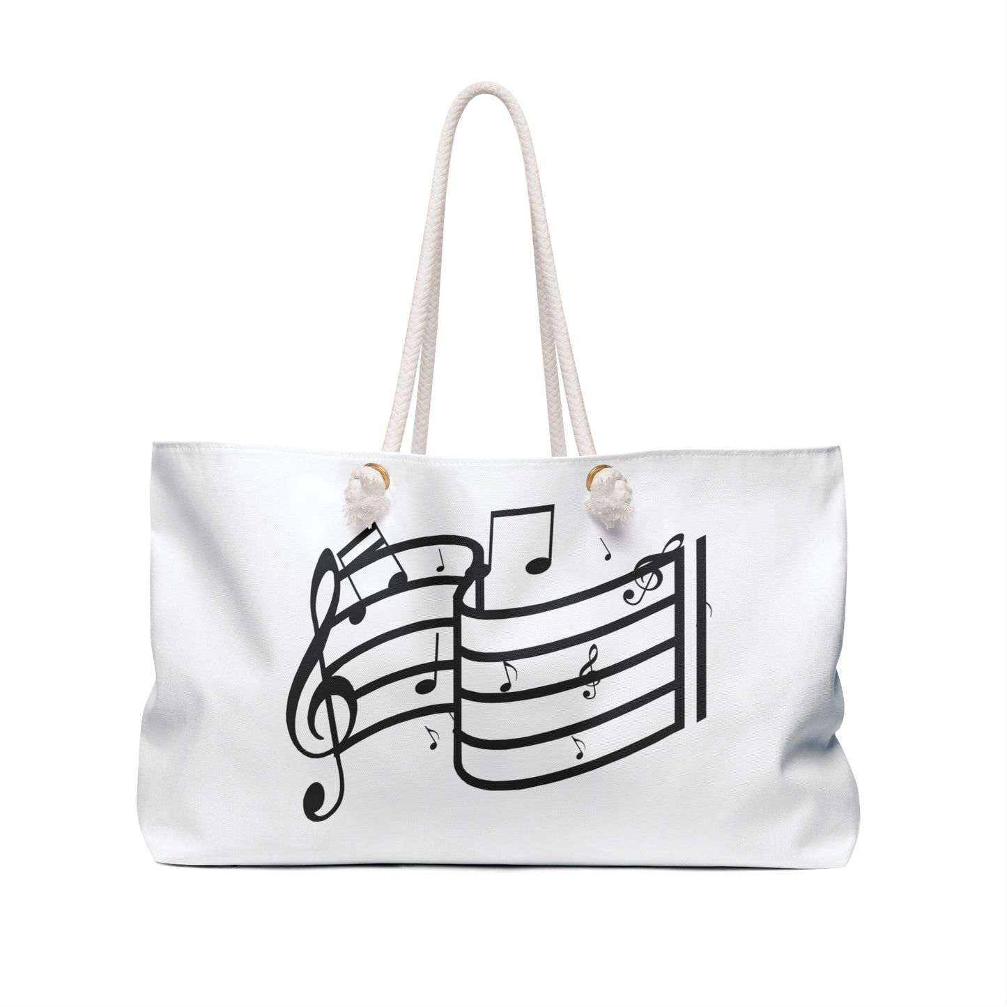Musical Notes Weekender Bag – Tote for Musicians & Music Lovers