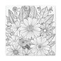 COLOR IT YOURSELF Floral Doodle Canvas Art — Black & White Bouquet Stretched Canvas