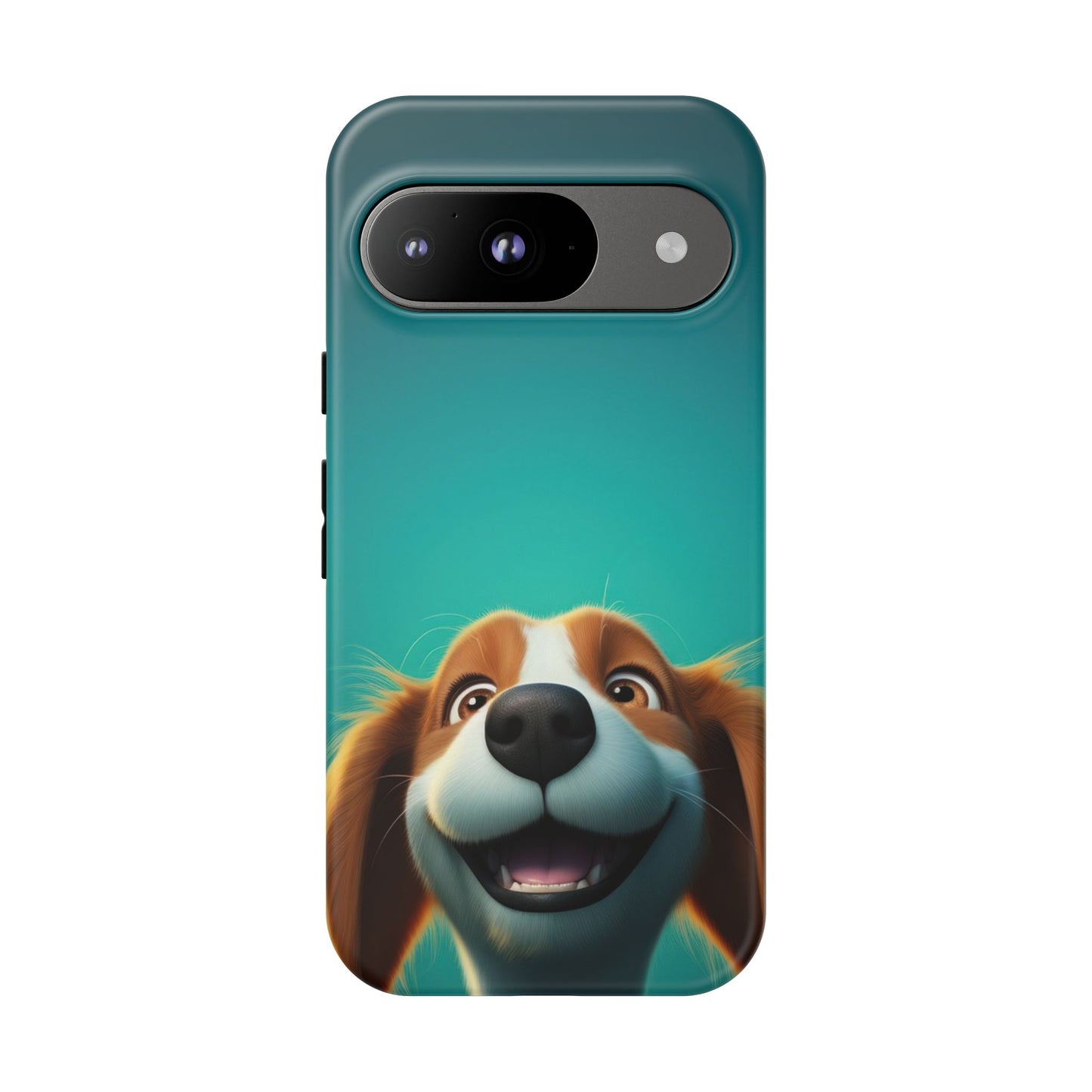 Happy Dog Phone Case — Cute Cartoon Puppy Protective Phone Cover