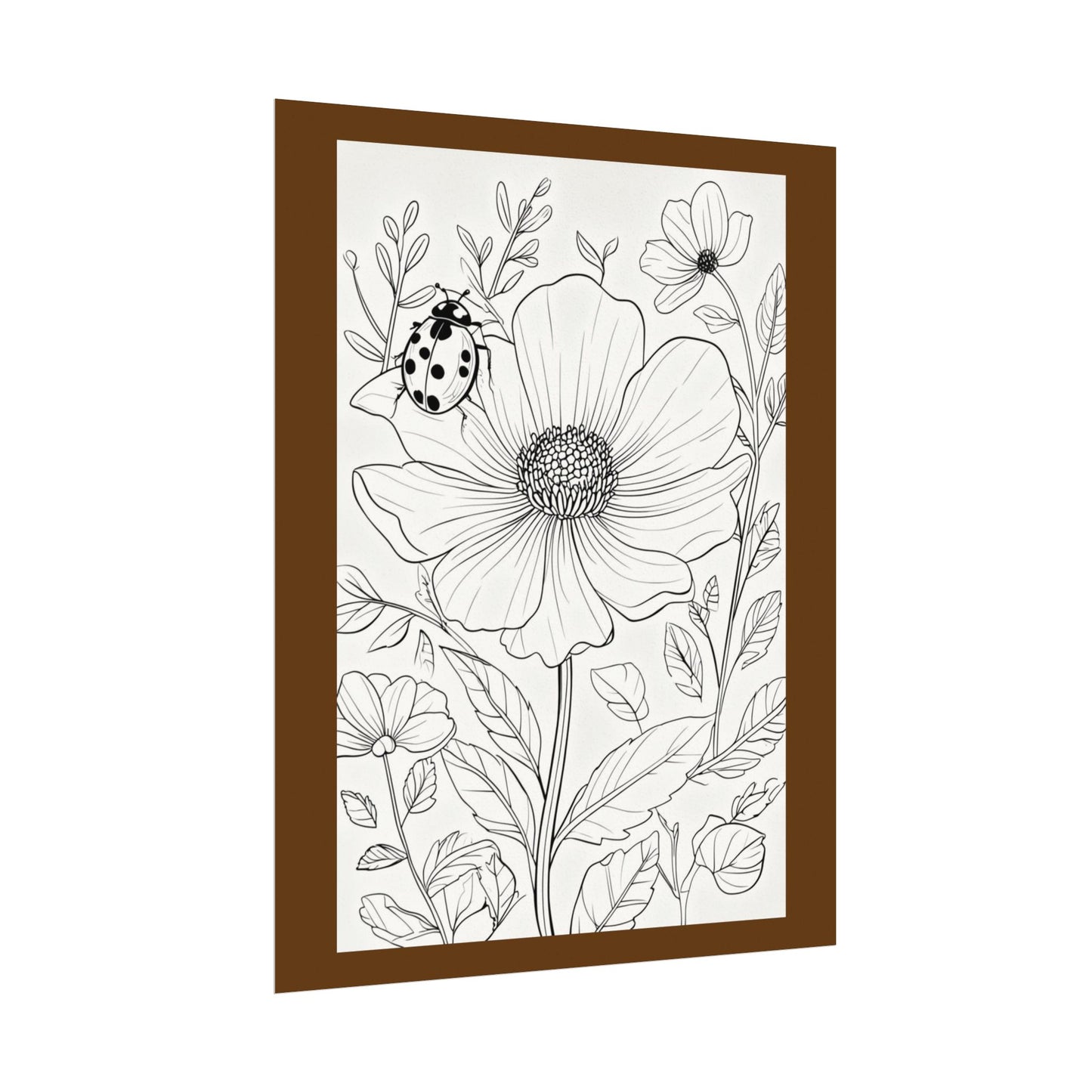 COLOR IT YOURSELF  Line Art Poster — Textured Matte Print