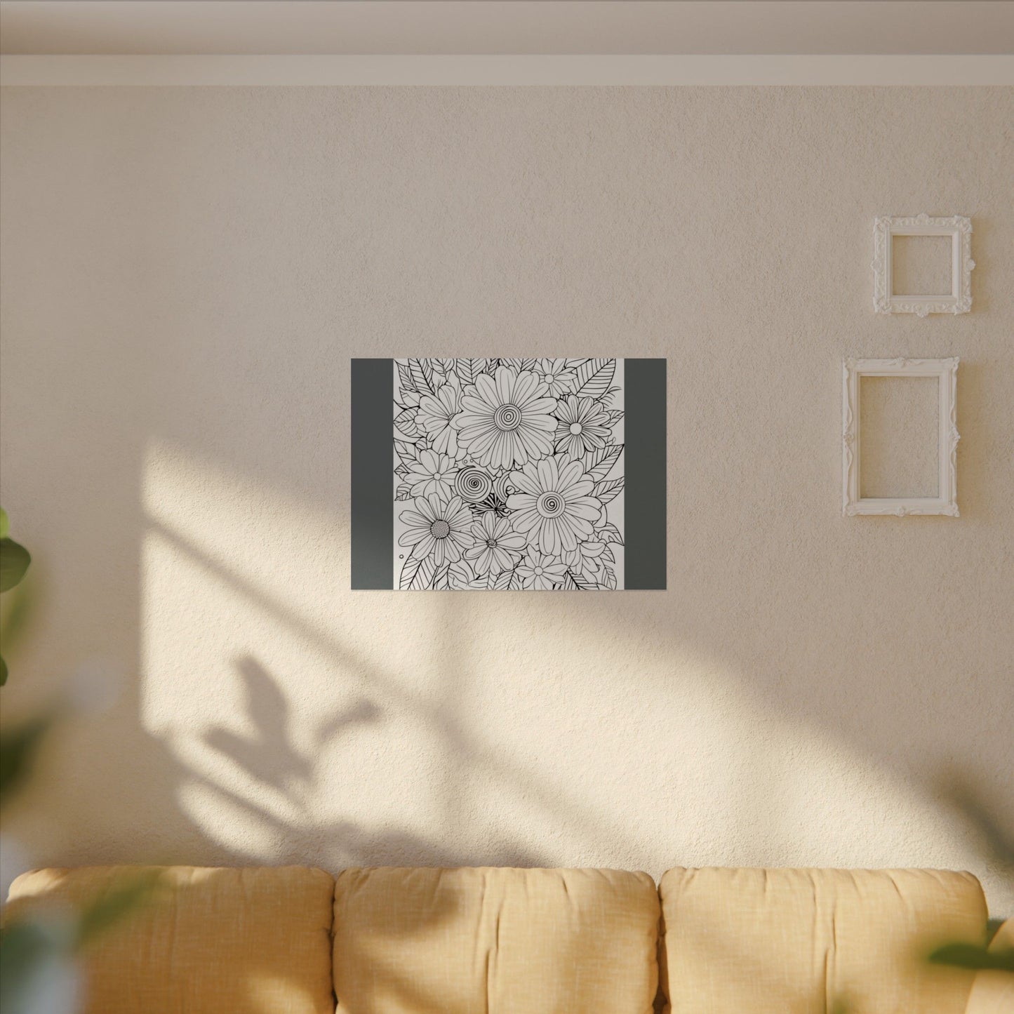 COLOR IT YOURSELF  Line Art Poster — Textured Matte Print